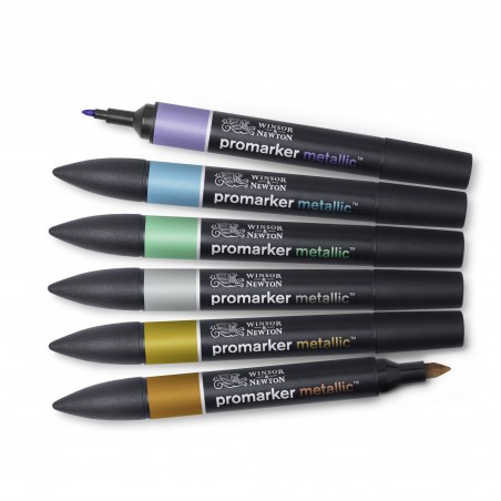 Pennarelli MetallicMarker - Set 6 Toni Metallizzati - Winsor&Newton