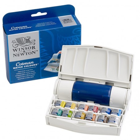 Acquerello Cotman Field Plus - 12 Mezzi Godet - Winsor&Newton