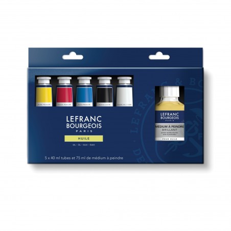 Colori ad Olio Fine LeFranc&Bourgeois - 5 Tubi + Medium - Lefranc&Bourgeois