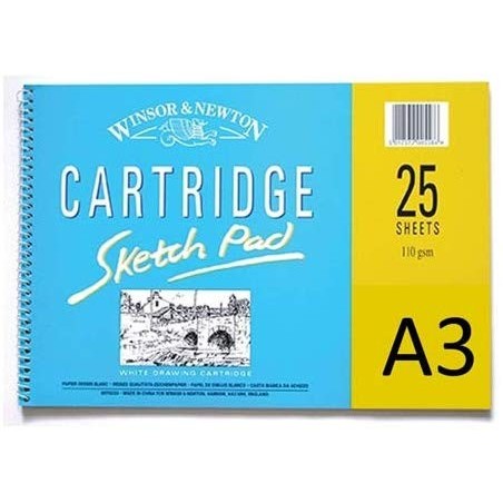 Blocco di Carta Schizzi con Spirale - 110gr. - 25 Fogli - Winsor&Newton