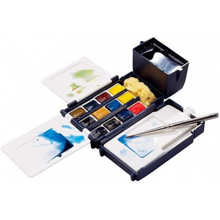 Acquerello Cotman Set Field Box - 12 Mezzi Godet - Winsor&Newton