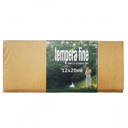 Colori Tempera Fine 20ml. - Confezione 12 colori - Maimeri