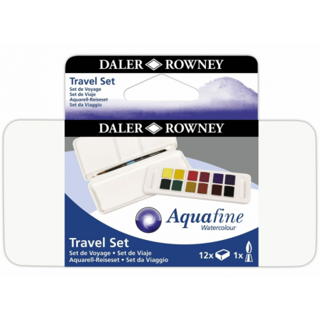 Acquerello Aquafine 1/2 Godet - Travel Set 12pz. - Daler Rowney
