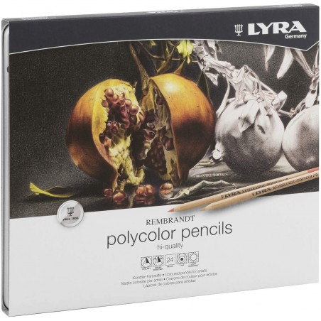 Matite Colorate Rembrandt Polycolor - 24 pz. - Lyra