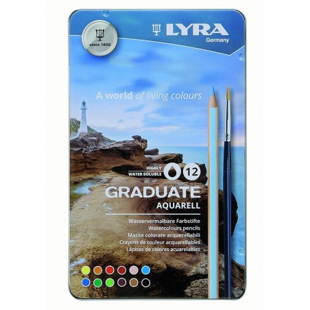Matite Acquerellabili Graduate - 12 pz. - Lyra