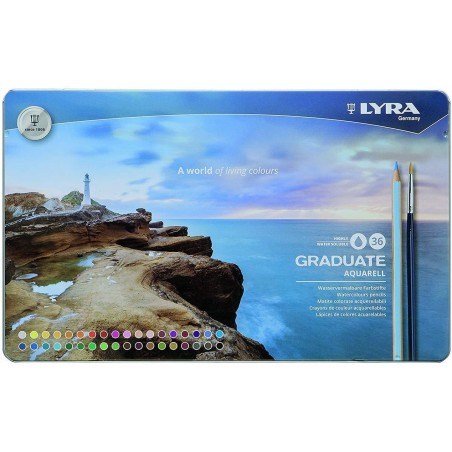 Matite Acquerellabili Graduate - 36 pz. - Lyra