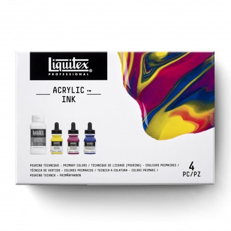 Inchiostro Ink! - Set 3 Primari + Pouring - Liquitex