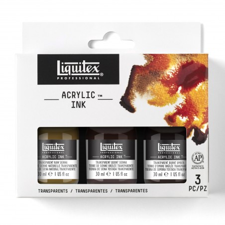 Inchiostro Ink! - Set 3 Trasparenti - Liquitex