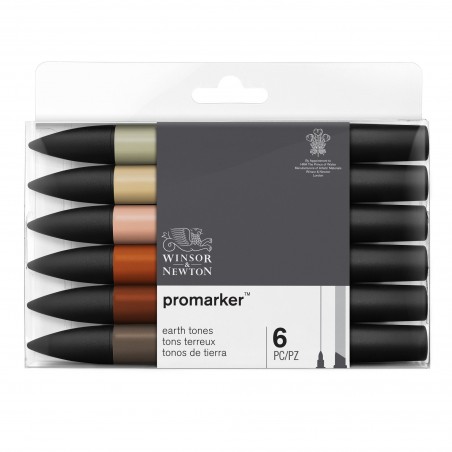 Pennarelli Promarker 6 Toni Terra - Winsor&Newton
