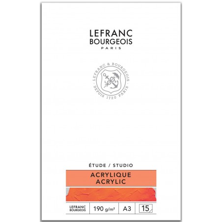 Blocco di Carta per Acrilico - 15 Fogli - 190gr. - Lefranc&Bourgeois