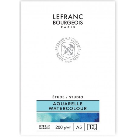 Carta per Acquerello - 12 Fogli - 200gr. - Lefranc&Bourgeois