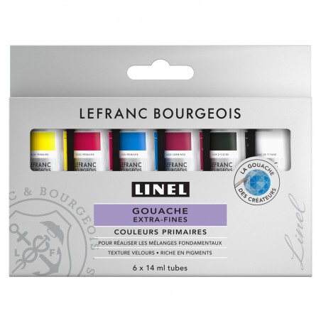 Colori Gouache Extra-Fine - Set Colori Primari - Lefranc&Bourgeois