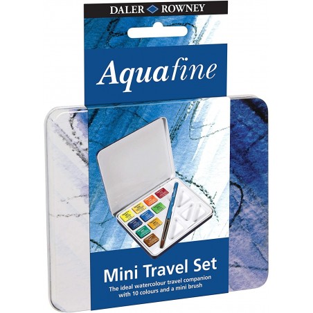 Acquerello Aquafine 1/2 Godet - Mini Travel Set 10pz. - Daler Rowney