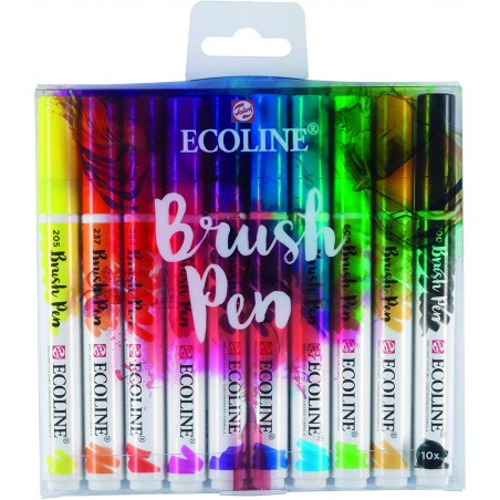 Pennarelli Ecoline Brush Pen - Set 10pz. - Royal Talens