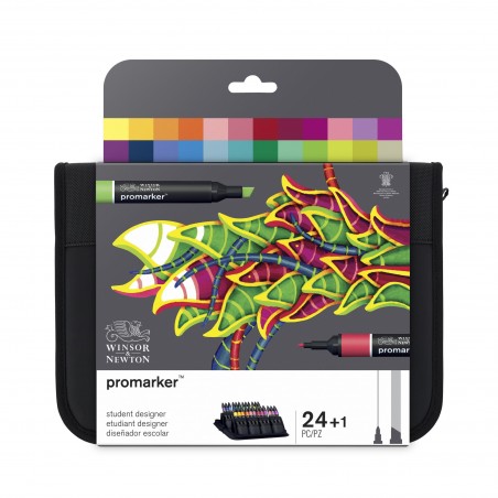 Pennarelli Promarker - Astuccio Student Designer 24pz. - Winsor&Newton