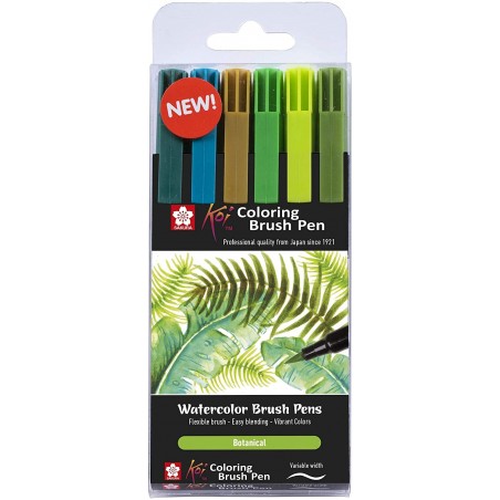 Pennarelli Koi Coloring Brush Set Botanic - Sakura