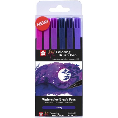 Pennarelli Koi Coloring Brush Set Galaxy - Sakura