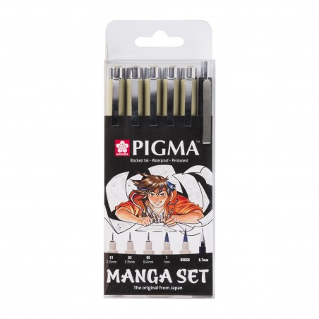 Penne Pigma Micron Set Manga 6pz. - Sakura