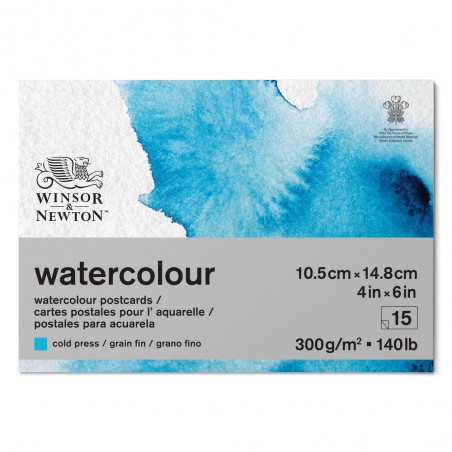 Blocco Cartoline Incollate - 10X15cm. - 15 Fogli - 300gr. - Winsor&Newton