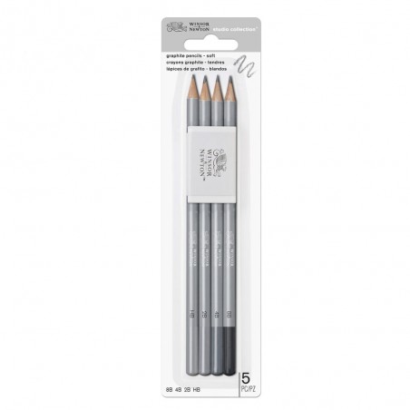 Matite in Grafite Studio Collection Set 4pz. + Gomma - Winsor&Newton