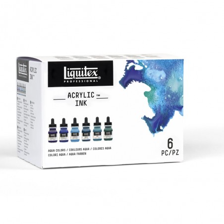Inchiostro Ink! - Set 6 Colori Aqua - Liquitex