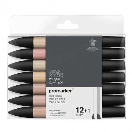Pennarelli Promarker Set 12+1 Toni Carne - Winsor&Newton