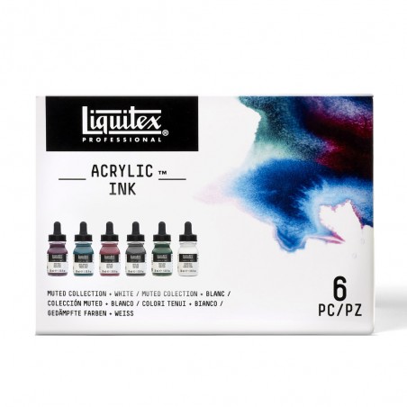 Inchiostro Ink! Set Colori Tenui + Bianco - Liquitex
