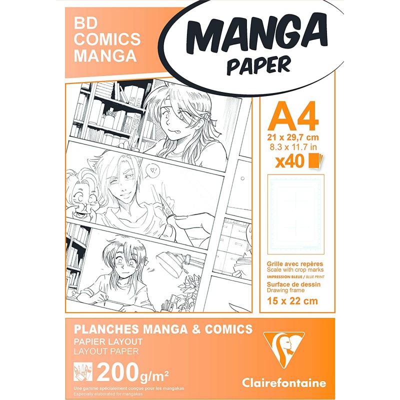 Clairefontaine Manga Etui Bd/comic B4 40f G.6c 200g à Prix Carrefour