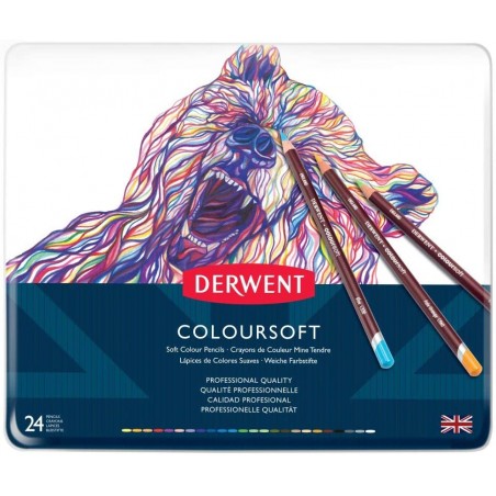 Matite Colorate Coloursoft Set 24pz. - Derwent