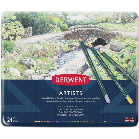 Matite Colorate Artists Set 24pz. - Derwent