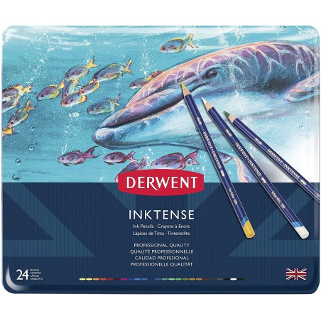 Matite Colorate Inktense Set 24pz. - Derwent
