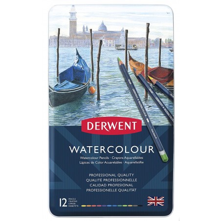 Pastelli Acquerellabili Watercolour 12pz. - Derwent