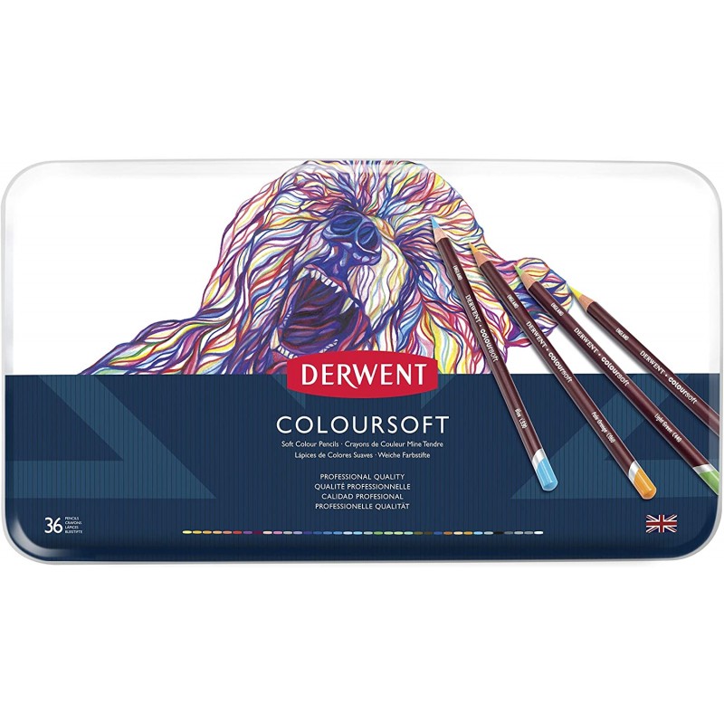 Matite Colorate Coloursoft Set 36pz. - Derwent