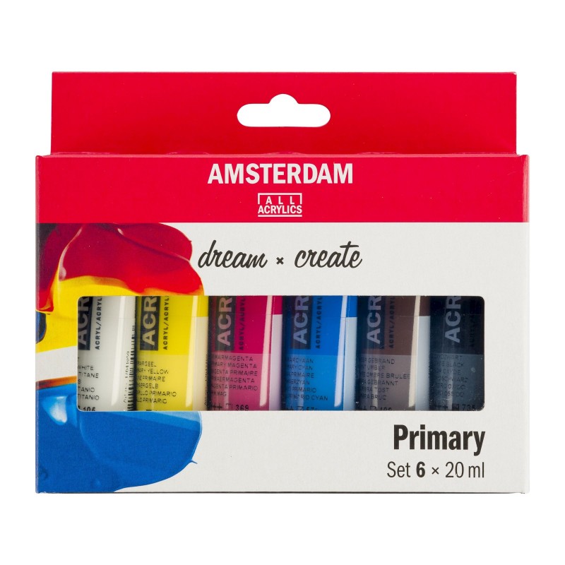 Colori Acrilici Amsterdam Set Primari 6x20ml. - Royal Talens