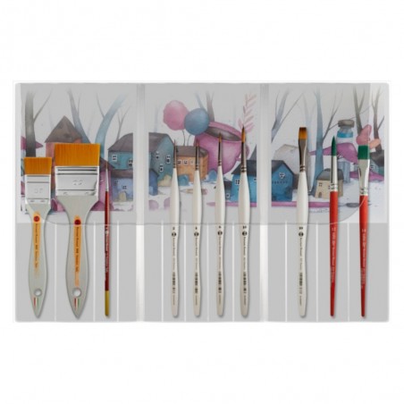 Kit Intermedio 10 Pennelli per Acquerello di Laura Cortinovis - Borciani Bonazzi