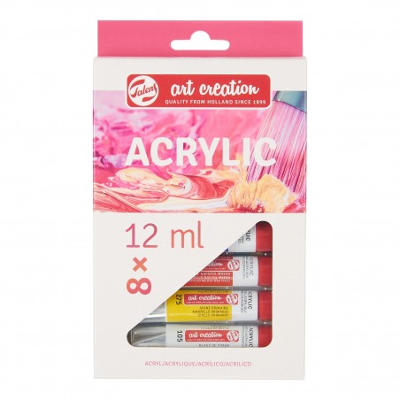 Acrilici Talens Art Creation - Set 8 tubi da 12ml.