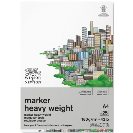 Blocco di Carta per Marker Bleedproof - 25 Fogli 160gr.