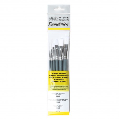 Pennelli Sintetici Foundation Manico Corto - Set 6pz.