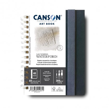 Taccuino Saunders Waterford 300gr. - 20 fogli 100% Cotone