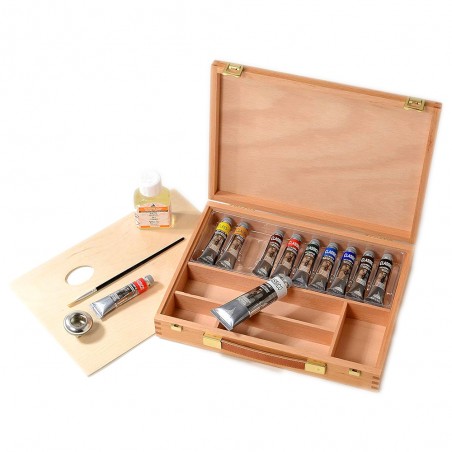 Cassetta Olio Classico Maimeri - 10 Tubi da 20ml. + Accessori