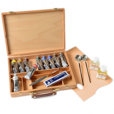 Cassetta Olio Classico Maimeri - 10 Tubi da 60ml. + Accessori