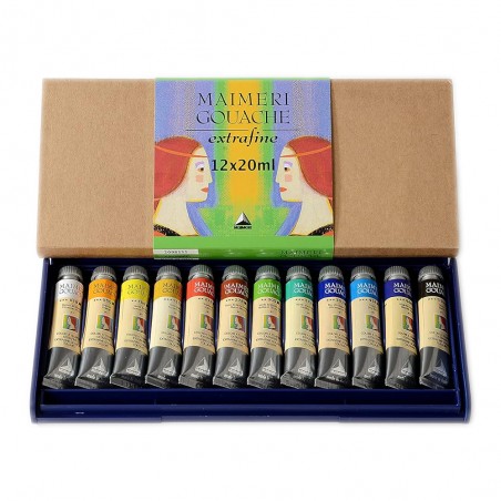 Colori Gouache Extrafine 12 Tubi da 20ml. - Maimeri