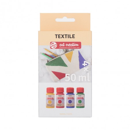 Colori per Tessuto Textile, Set 4 Colori Perlati - Royal Talens