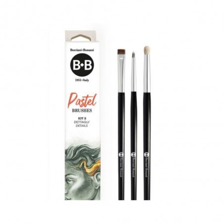 Pennelli per Pastello, Kit Pastel Brush "Dettagli" - Borciani e Bonazzi