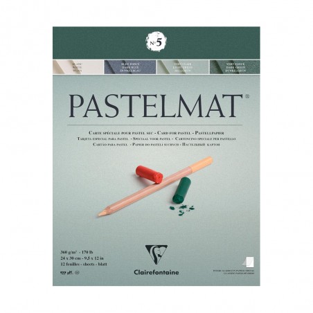 Blocco di Carta Pastelmat n°5 per Pastello, 12 fogli da 360gr. - Clairefontaine