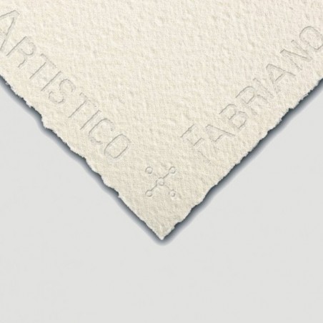 Fogli di Carta Artistico Extra White Grana Satinata 640gr, 100%Cotone, Pack 4+1 - Fabriano