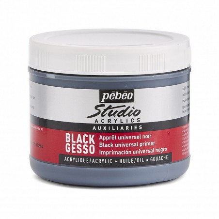 Gesso Colorato Nero, 500ml. - Pèbèo