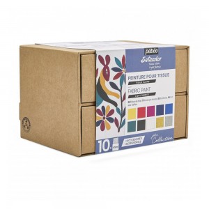 Colori per Tessuti Chiari Setacolor, Set 10 Colori - Pèbèo