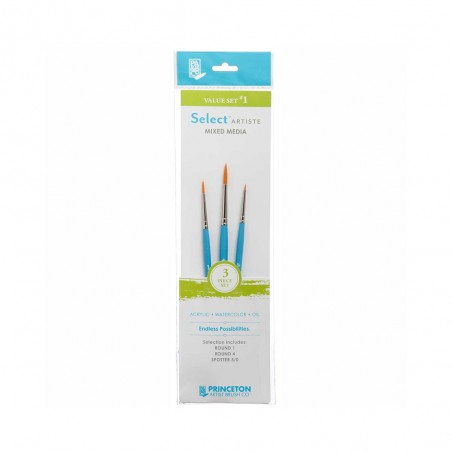 Set Pennelli Sintetici, 3pz. - Princeton