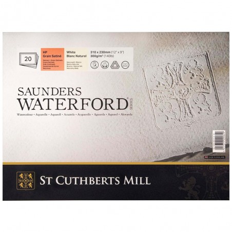 Carta per Acquerello Saunders Waterford 100%Cotone, Grana Satinata 300gr. - St. Cuthberts Mill